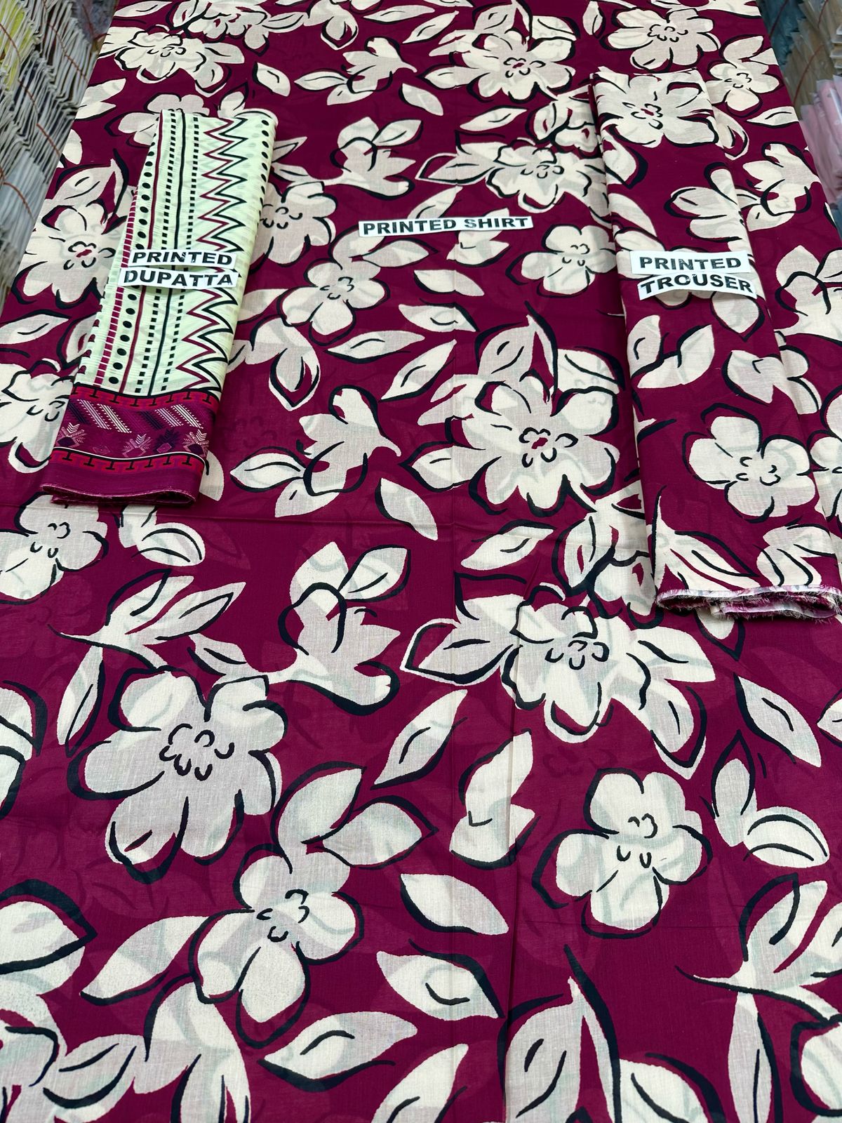 VOL 104 | DS 02 | DIGITAL PRINTED LAWN 3PC TANADORIA LAWN DUPATTA