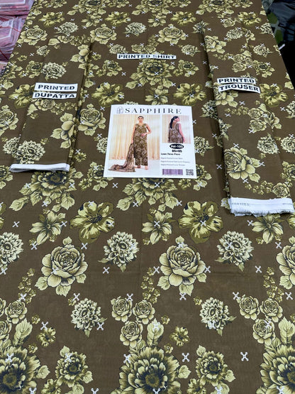 VOL 105 | DS 05 | DIGITAL PRINTED LAWN 3PC VOIL LAWN DUPATTA