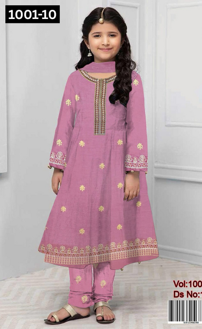 KIDS EMBROIDERED LAWN 2PC | DS 1001-10 |