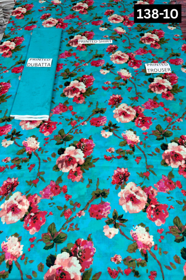 VOL 138 | DS 10 | DIGITAL PRINTED LAWN 3PC VOIL LAWN DUPATTA