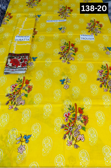 VOL 138 | DS 20 | DIGITAL PRINTED LAWN 3PC VOIL LAWN DUPATTA