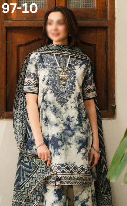 VOL 97 | DS 10 | DIGITAL PRINTED LAWN 3PC LAWN DUPATTA