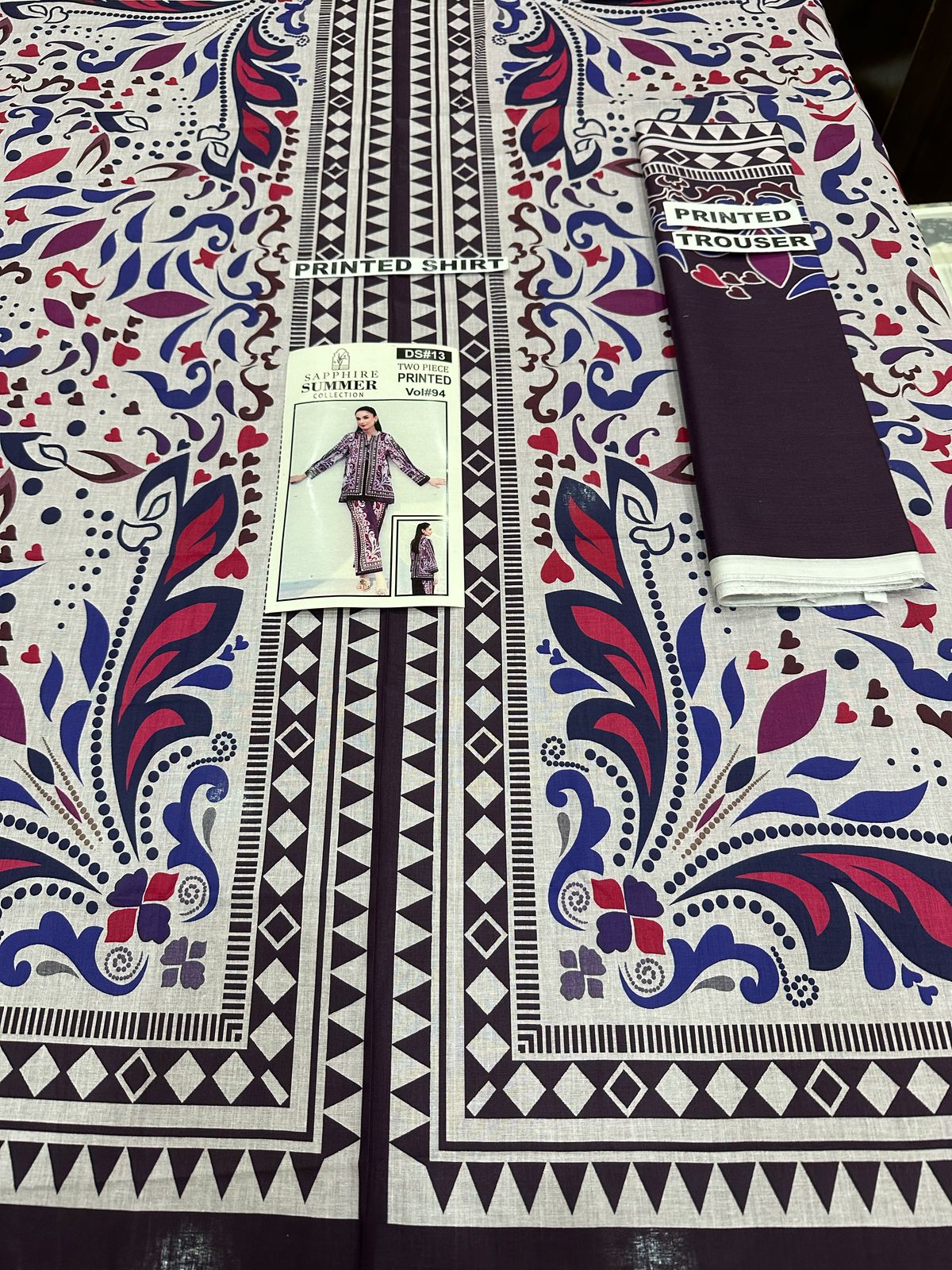 VOL 94 | DS 13 | DIGITAL PRINTED LAWN 2PC | CO-ORD SET |