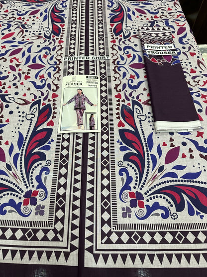 VOL 94 | DS 13 | DIGITAL PRINTED LAWN 2PC | CO-ORD SET |