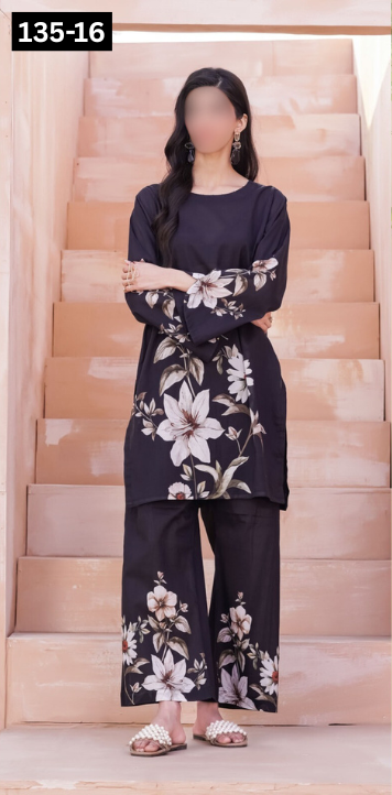 VOL 135 | DS 16 | DIGITAL PRINTED LAWN 2PC | CO-ORD SET