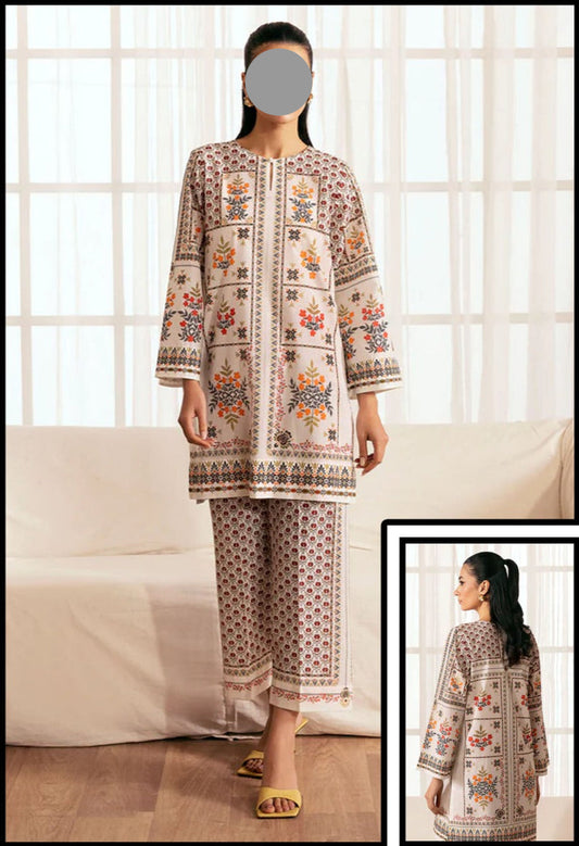 VOL 94 | DS 01 | DIGITAL PRINTED LAWN 2PC | CO-ORD SET |