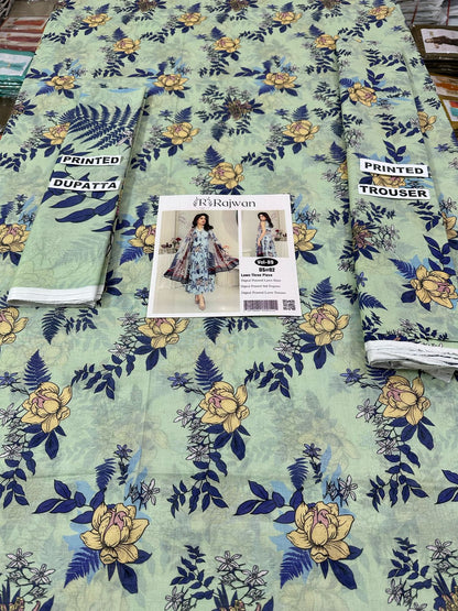 VOL 89 | DS 02 | DIGITAL PRINTED LAWN  3PC VOIL DUPATTA