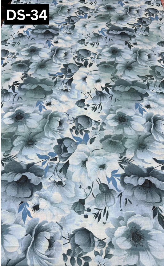LAWN BANA DORA ALLOWER DIGITAL PRINTED 2PC | DS 34 |