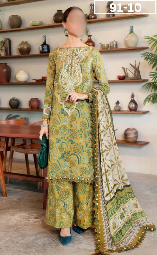 VOL 91 | DS 10 | DIGITAL PRINTED LAWN 3PC LAWN DUPATTA