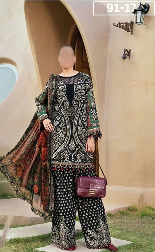 VOL 91 | DS 17 | DIGITAL PRINTED LAWN 3PC LAWN DUPATTA