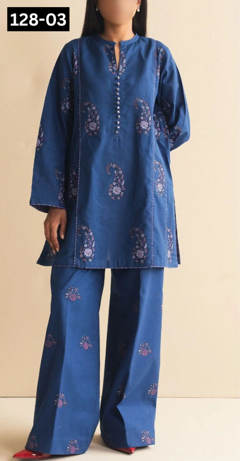 VOL 128 | DS 03 | DIGITAL PRINTED LAWN 3PC VOIL LAWN DUPATTA