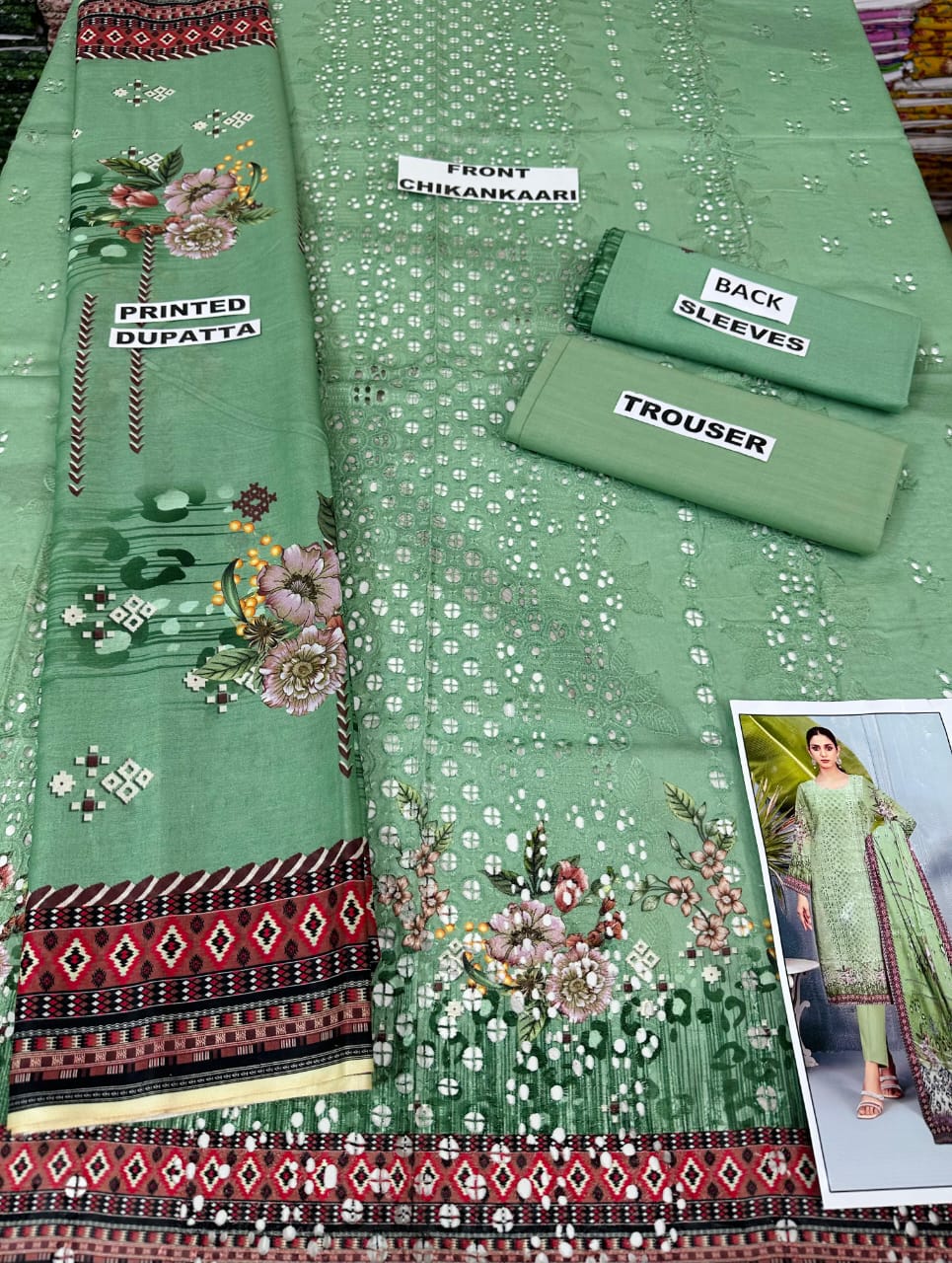 VOL 10 | DS 05 | DIGITAL PRINTED LAWN CHIKANKAARI 3 PC