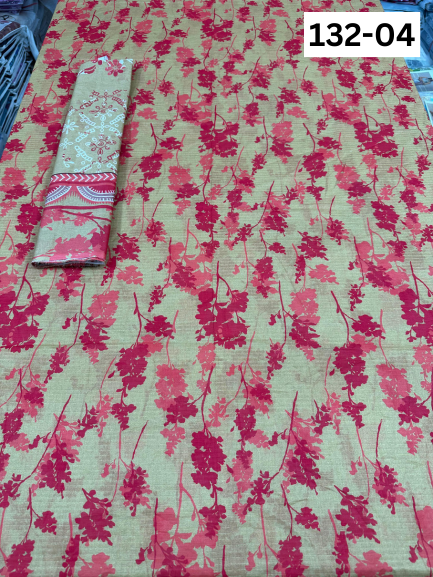VOL 132 | DS 04 | DIGITAL PRINTED BANADORA LAWN 3PC VOIL LAWN DUPATTA
