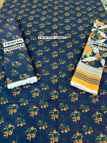 VOL 76 | DS 04 | DIGITAL PRINTED LAWN 3PC VOIL LAWN DUBATTA
