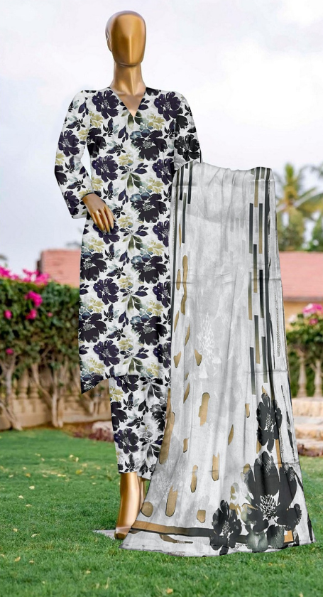 VOL 138 | DS 15 | DIGITAL PRINTED LAWN 3PC VOIL LAWN DUPATTA