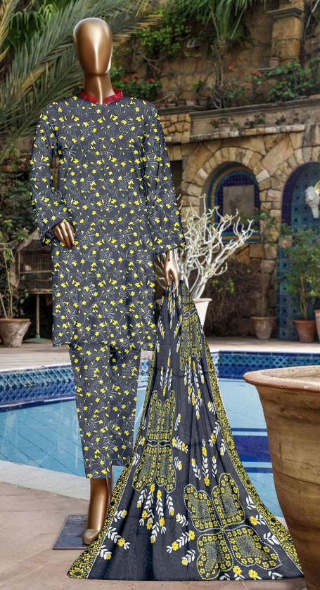 VOL 138 | DS 16 | DIGITAL PRINTED LAWN 3PC VOIL LAWN DUPATTA