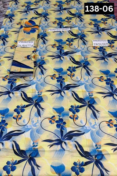 VOL 138 | DS 06 | DIGITAL PRINTED LAWN 3PC VOIL LAWN DUPATTA