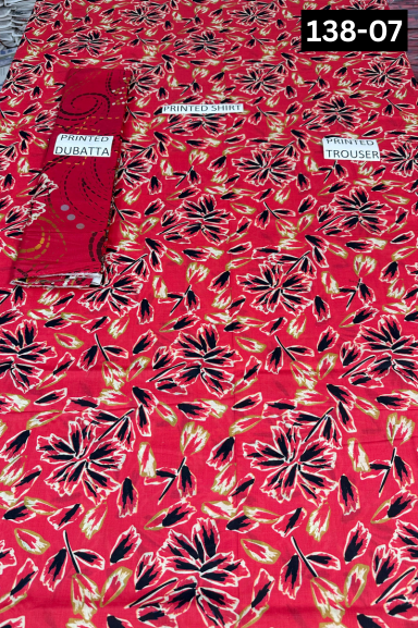 VOL 138 | DS 07 | DIGITAL PRINTED LAWN 3PC VOIL LAWN DUPATTA