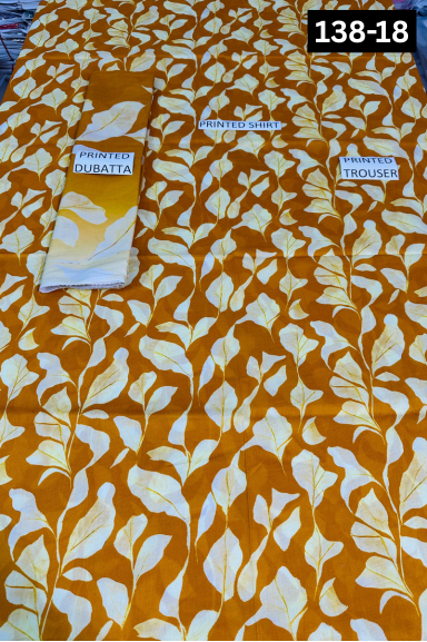 VOL 138 | DS 18 | DIGITAL PRINTED LAWN 3PC VOIL LAWN DUPATTA