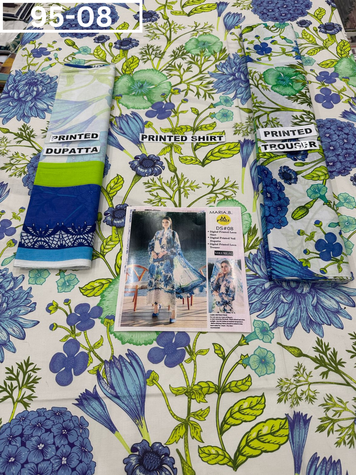 VOL 95 | DS 08 | DIGITAL PRINTED LAWN 3PC LAWN DUPATTA