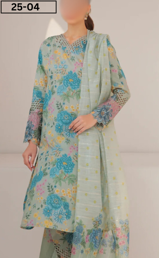 VOL 25 | DS 04 | DIGITAL PRINTED LAWN 3PC
