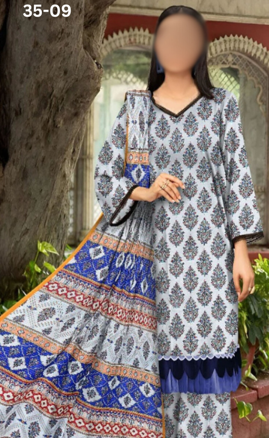 VOL 35 | DS 09 | DIGITAL PRINTED LAWN 3PC