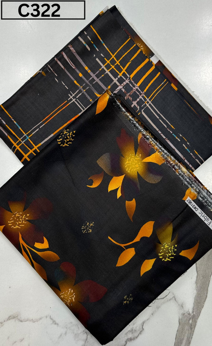 DIGITAL PRINTED LINEN 3PC | DS C322 |