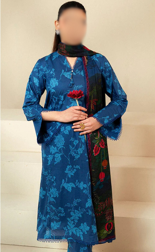 VOL 38 | DS 10 | DIGITAL PRINTED SLUB LAWN 3PC