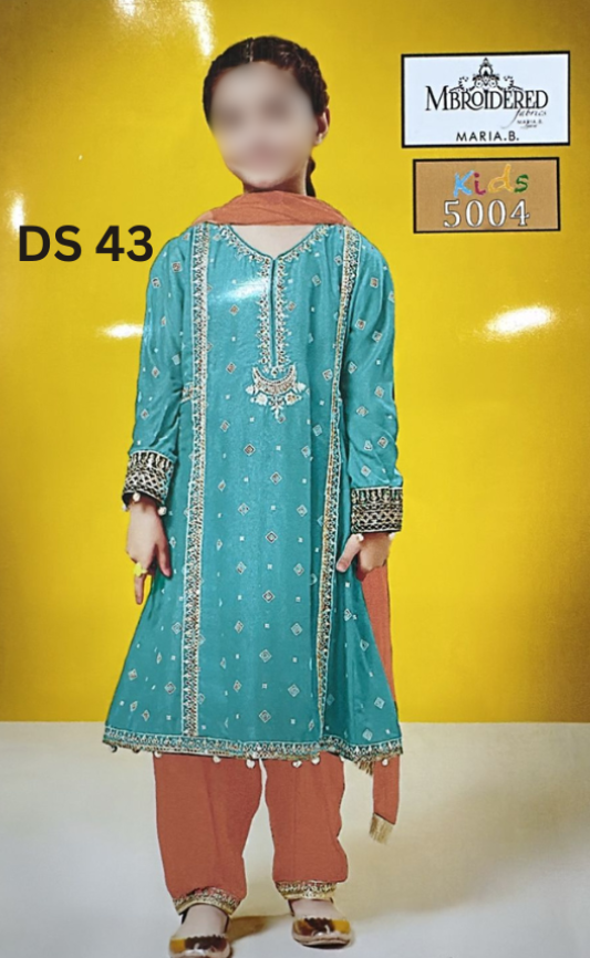 | DS 43 |KIDS EMBROIDERED LAWN 2PC