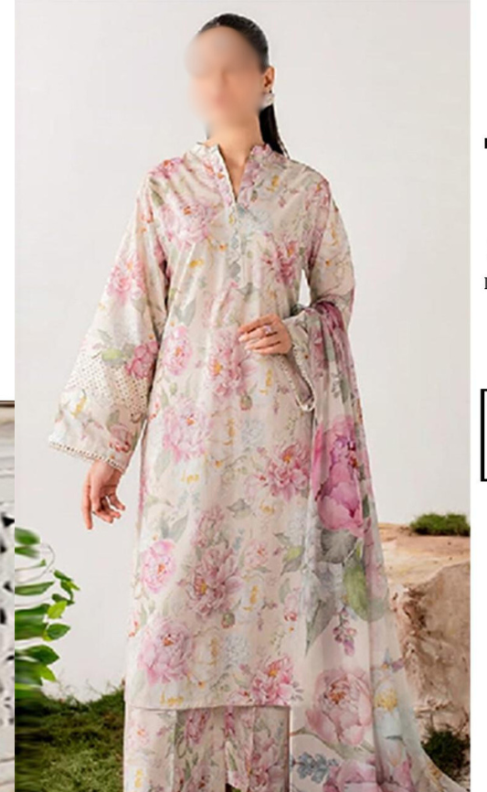 VOL 73 | DS 05 | DIGITAL PRINTED SLUB LAWN 3PC