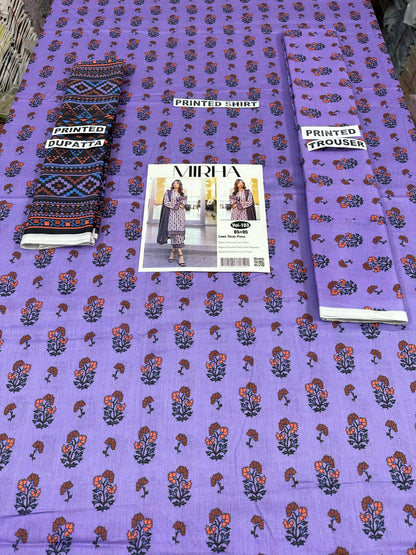 VOL 103 | DS 05 | DIGITAL PRINTED LAWN 3PC VOIL LAWN DUPATTA