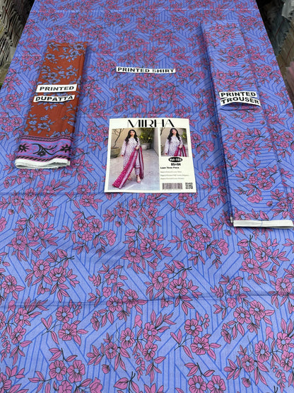 VOL 103 | DS 04 | DIGITAL PRINTED LAWN 3PC VOIL LAWN DUPATTA