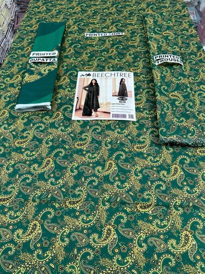 VOL 107 | DS 02 | DIGITAL PRINTED LAWN 3PC VOIL LAWN DUPATTA