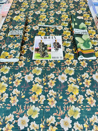 VOL 112 | DS 10 | DIGITAL PRINTED LAWN 3PC VOIL LAWN DUPATTA