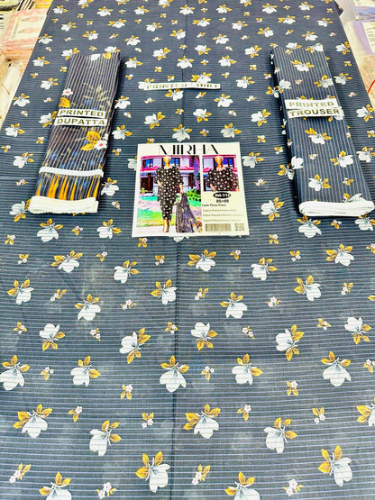 VOL 112 | DS 09 | DIGITAL PRINTED LAWN 3PC VOIL LAWN DUPATTA