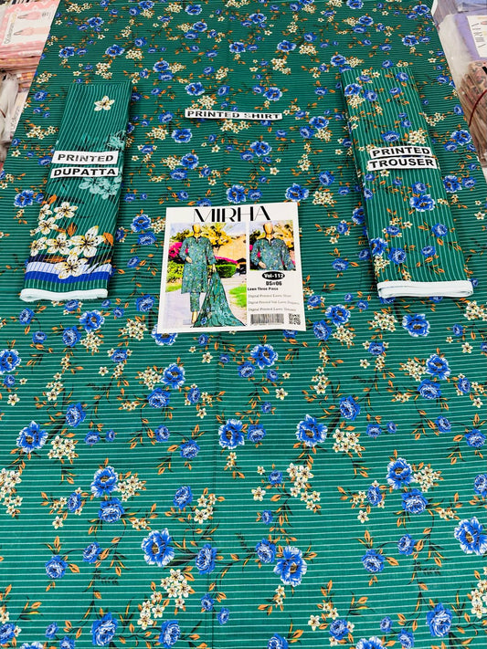 VOL 112 | DS 06 | DIGITAL PRINTED LAWN 3PC VOIL LAWN DUPATTA