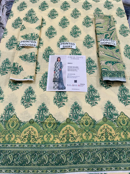 VOL 126 | DS 11 | DIGITAL PRINTED LAWN 3PC VOIL LAWN DUPATTA
