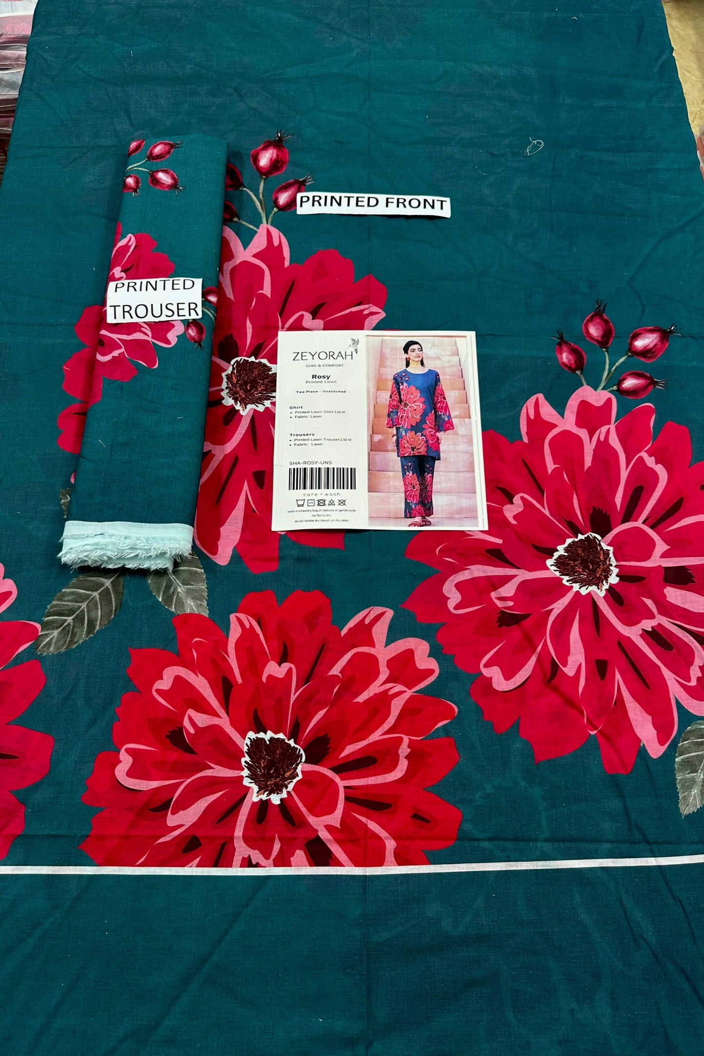 VOL 135 | DS 13 | DIGITAL PRINTED LAWN 2PC | CO-ORD SET