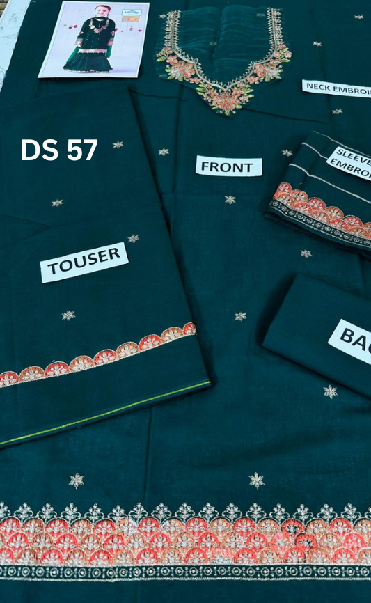 | DS 57 |KIDS EMBROIDERED LAWN 2PC