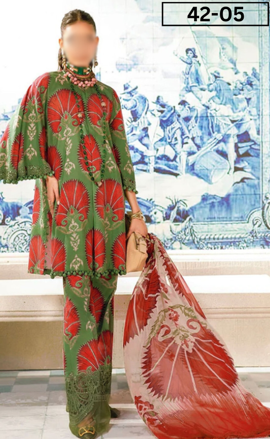 VOL 42 | DS 05 | BANA DORIA LAWN 3PC