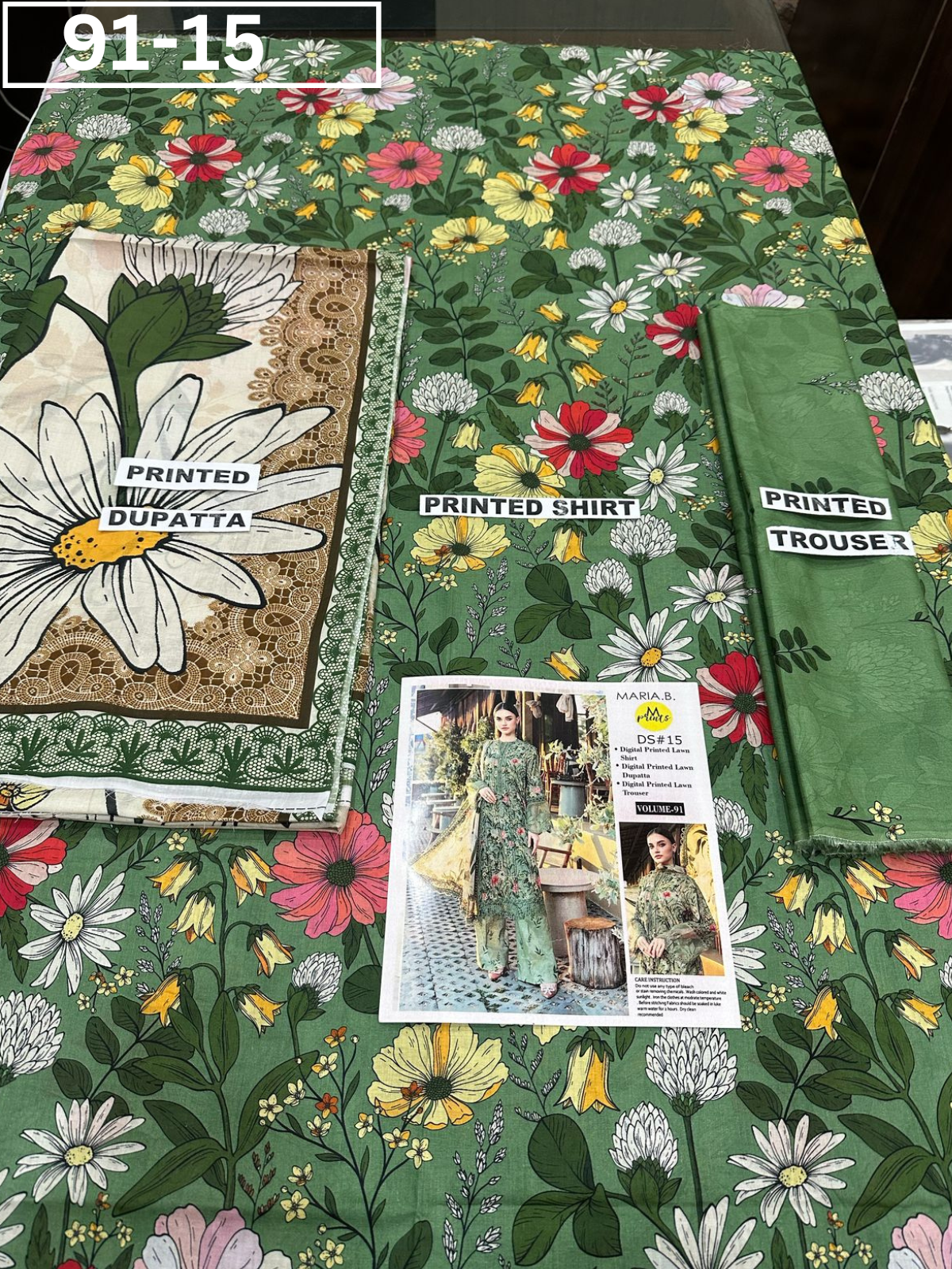 VOL 91 | DS 15 | DIGITAL PRINTED LAWN 3PC LAWN DUPATTA