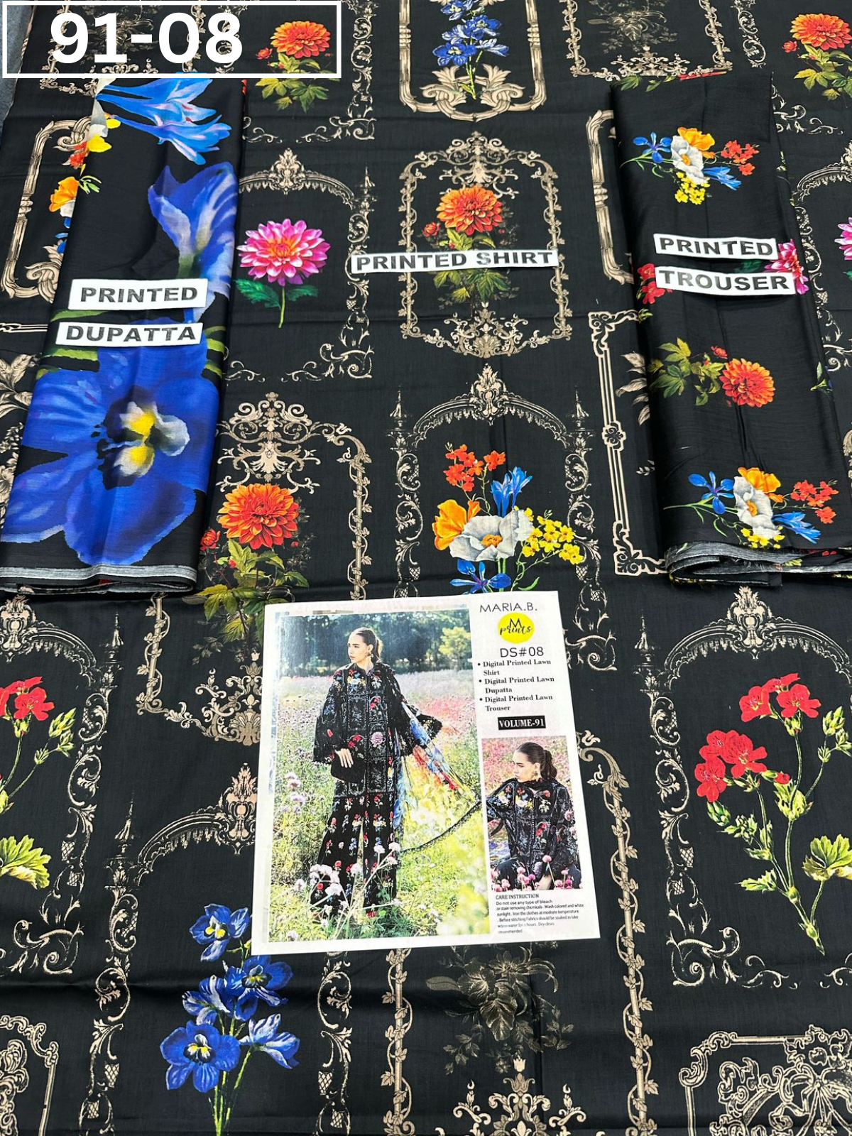 VOL 91 | DS 08 | DIGITAL PRINTED LAWN 3PC LAWN DUPATTA