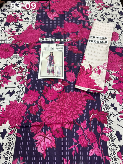 VOL 93 | DS 09 | DIGITAL PRINTED LAWN 2PC | CO-ORD SET