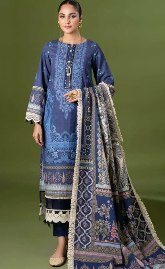 LAWN | DS 12 | DIGITAL PRINTED LAWN 3PC